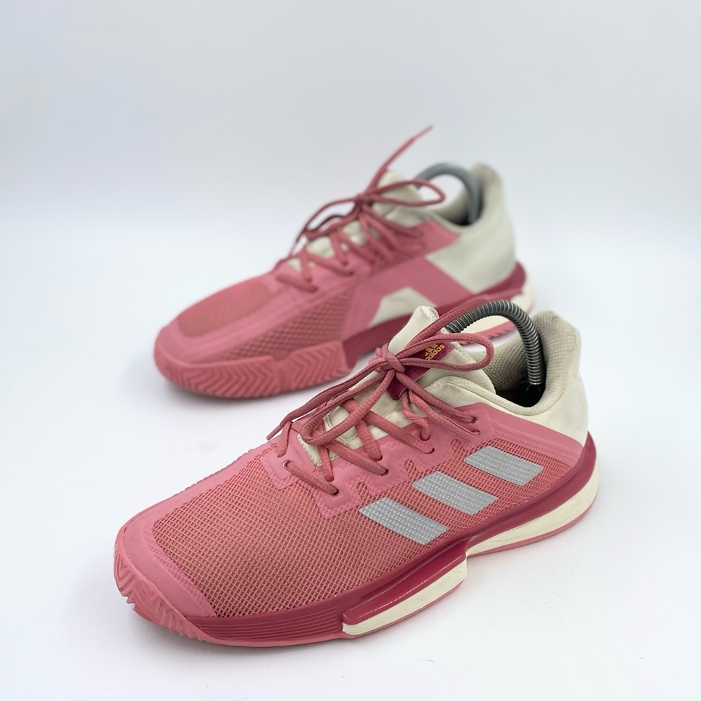 Adidas Solematch Bounce Womens Tennis Court Sneakers Shoes US 7.5